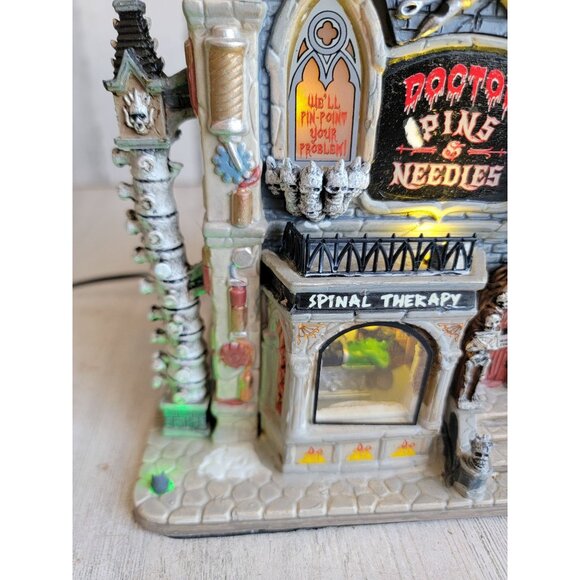 Lemax Doctor Pins & Needles AS IS spooky town Halloween Village accessory - Picture 2 of 15